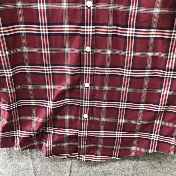 Brooks Brother Regent The Original Polo Shirt Mens M Supima Cotton Red Plaid - Picture 4 of 8